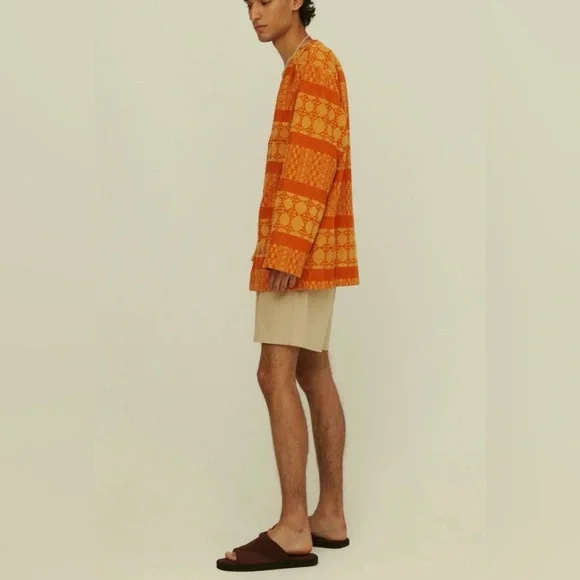 OAS COMPANY ORANGE VENTURA TERRY
CARDIGAN - Medium - Picture 2 of 7